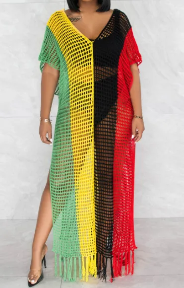 Crochet Knit Beach Dress