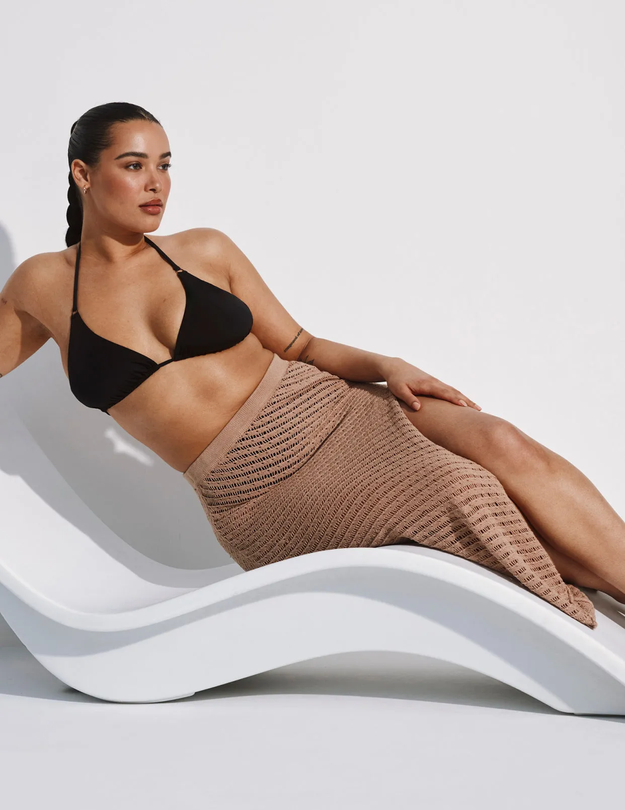 Crochet-Knit Beach Skirt
