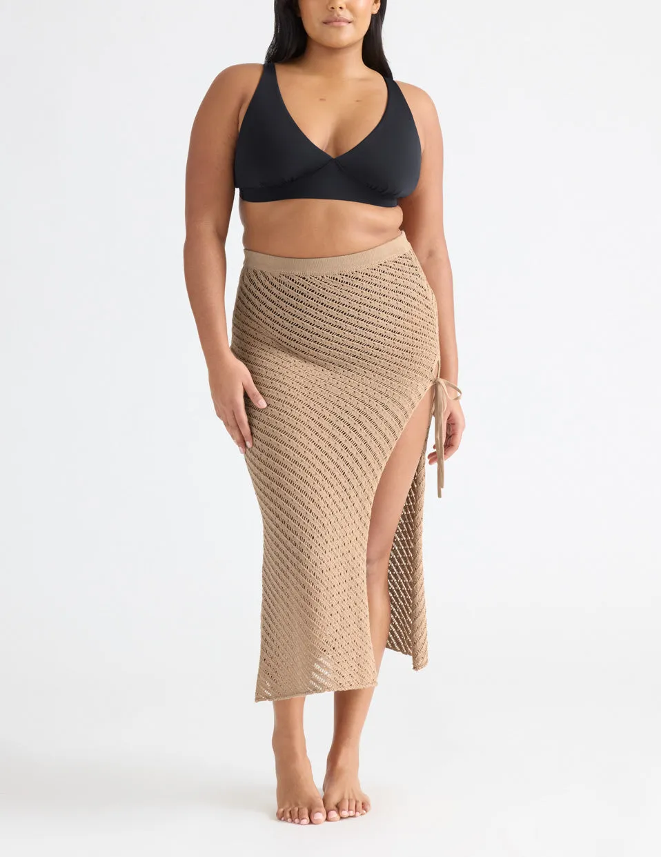 Crochet-Knit Beach Skirt