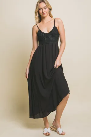 Crochet Top Maxi Dress