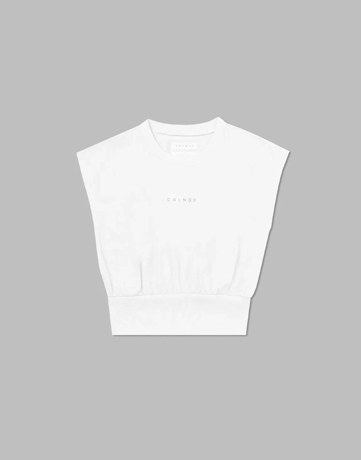CRONOS WOMEN LOGO SLEEVELESS【WHITE】