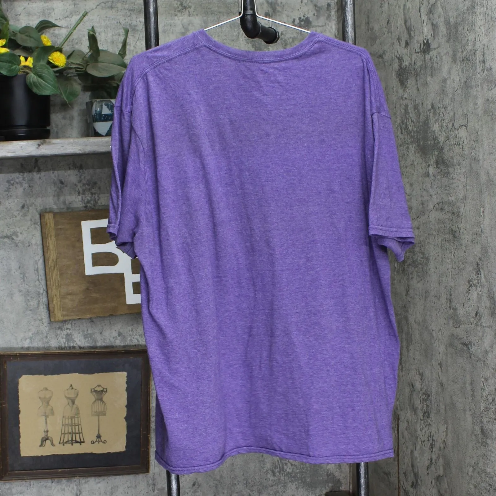 Cyan Soft Womens Plus Size West Chester Wells Music School T-Shirt Purple 2X