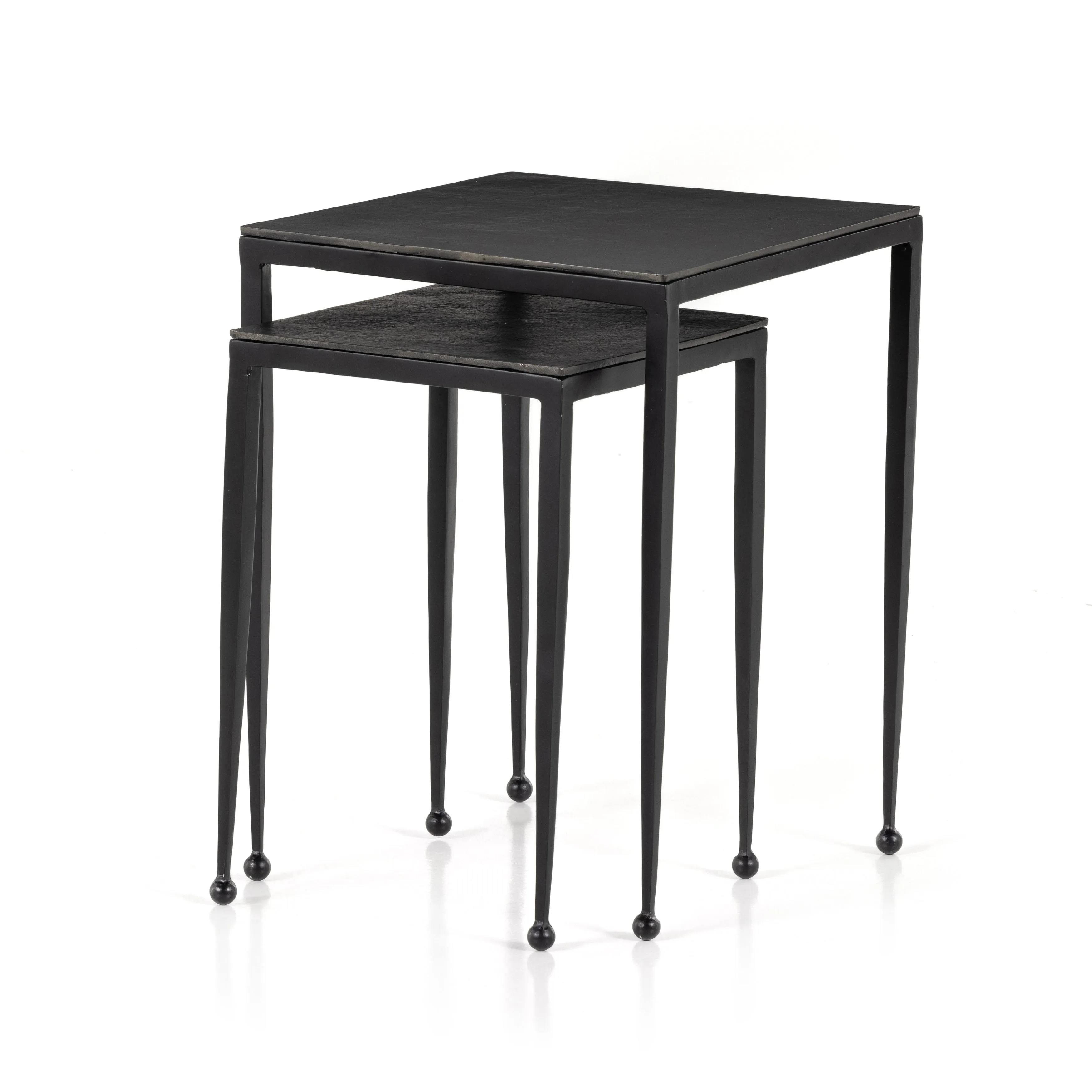 Dalston Nesting End Tables-Raw Black