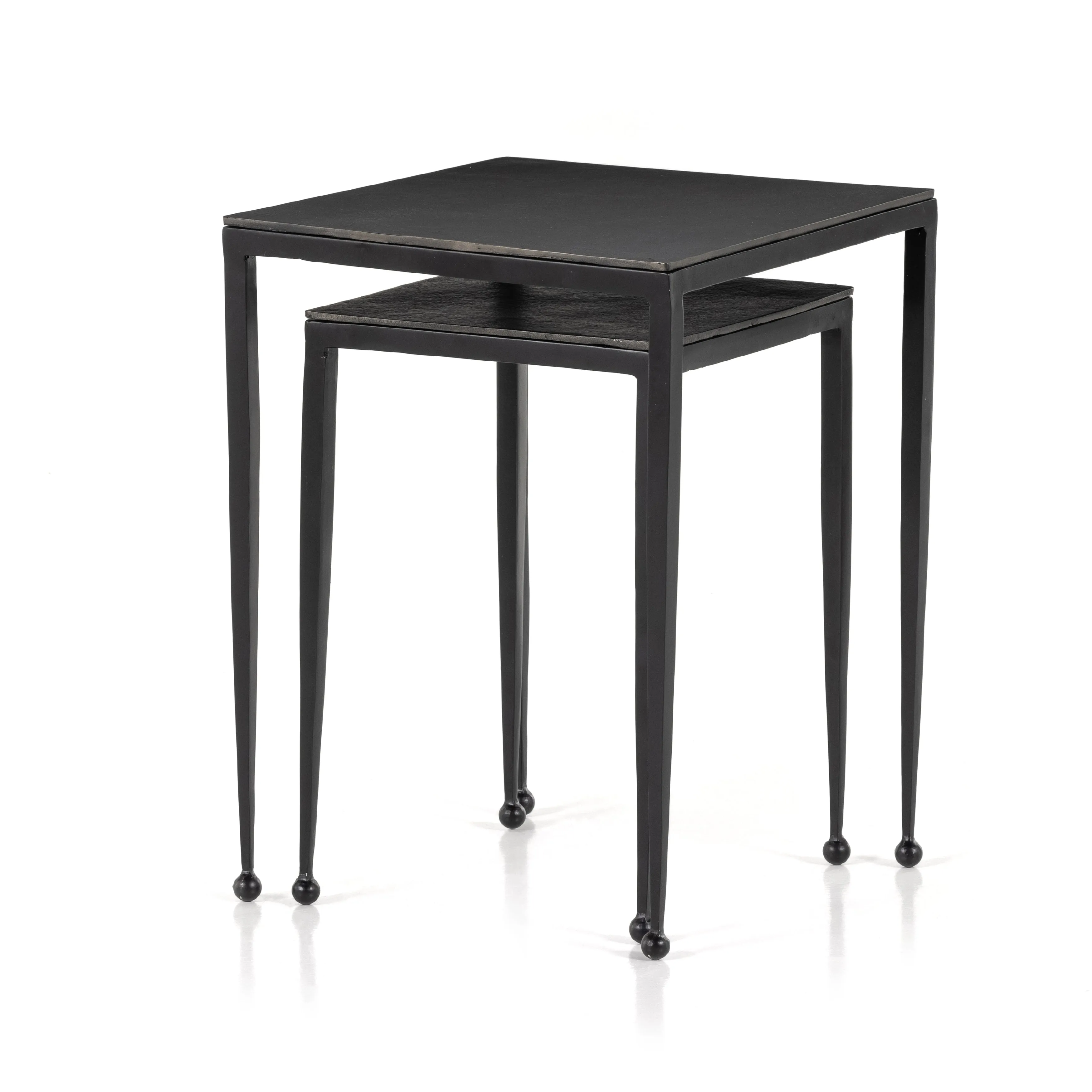 Dalston Nesting End Tables-Raw Black