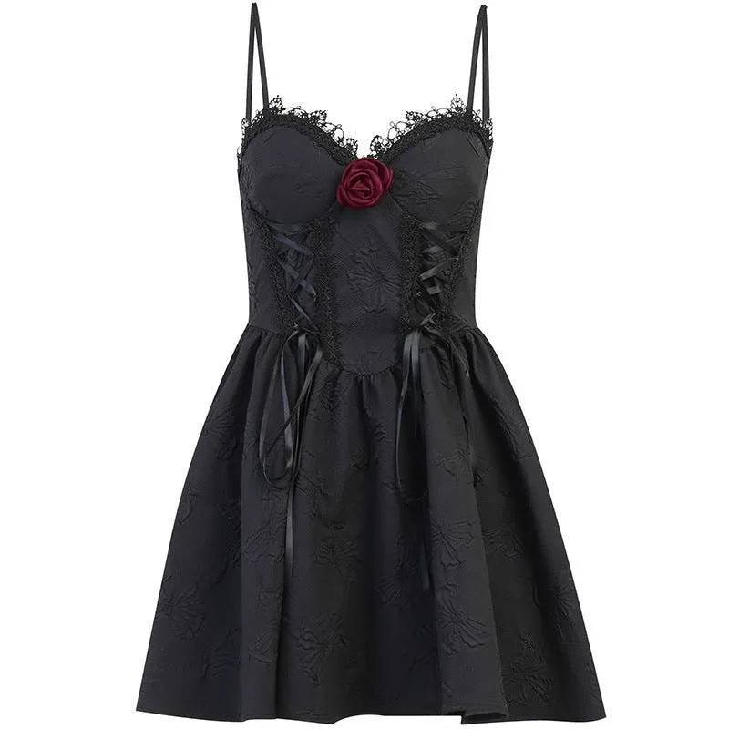 DARK STYLE HALTER DRESS UB98011