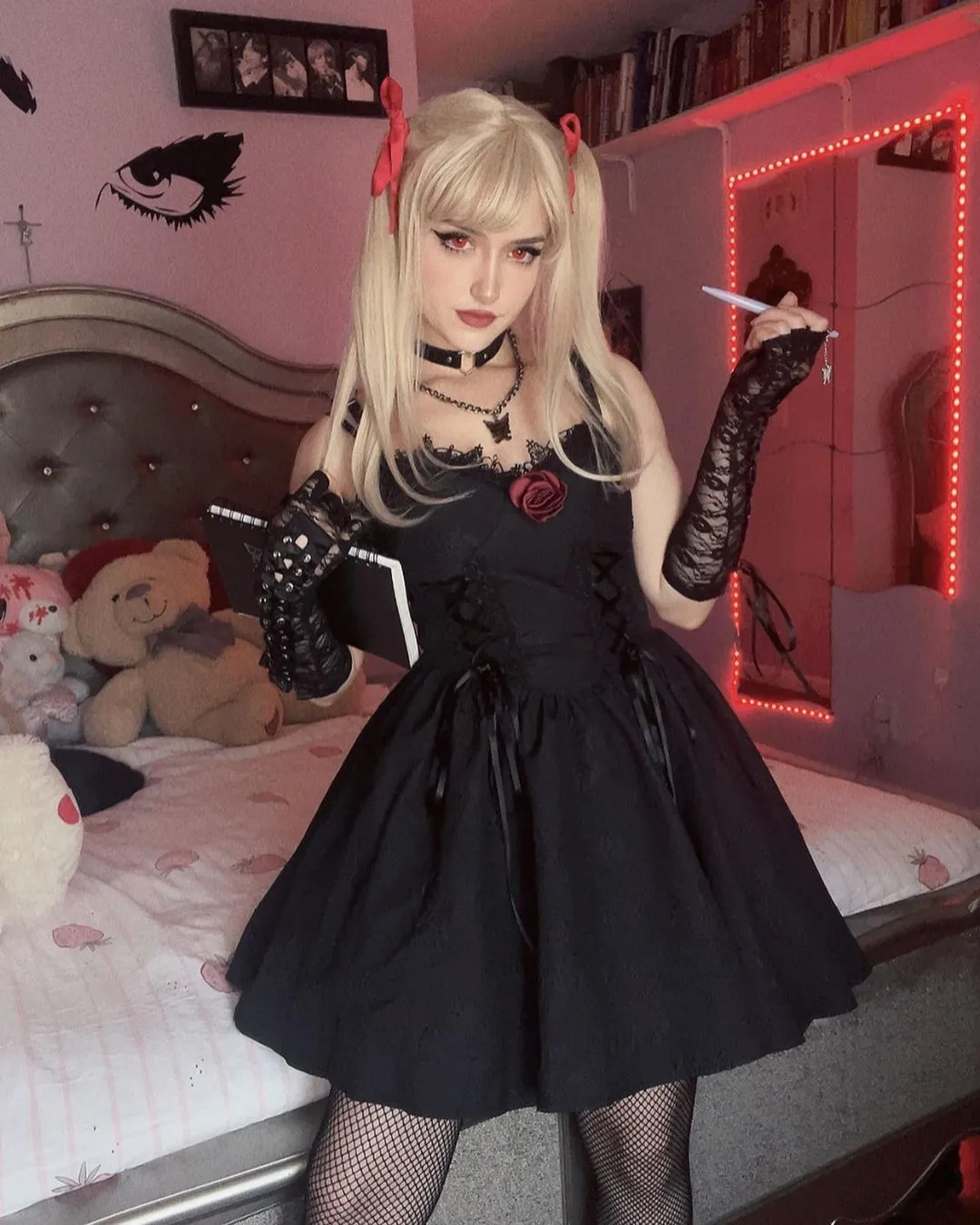 DARK STYLE HALTER DRESS UB98011