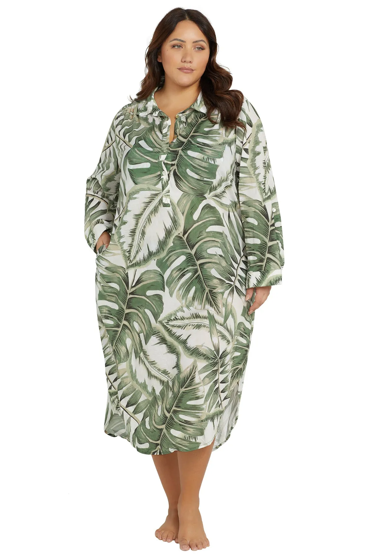 Deliciosa Monteverdi Cotton Beach Maxi Dress