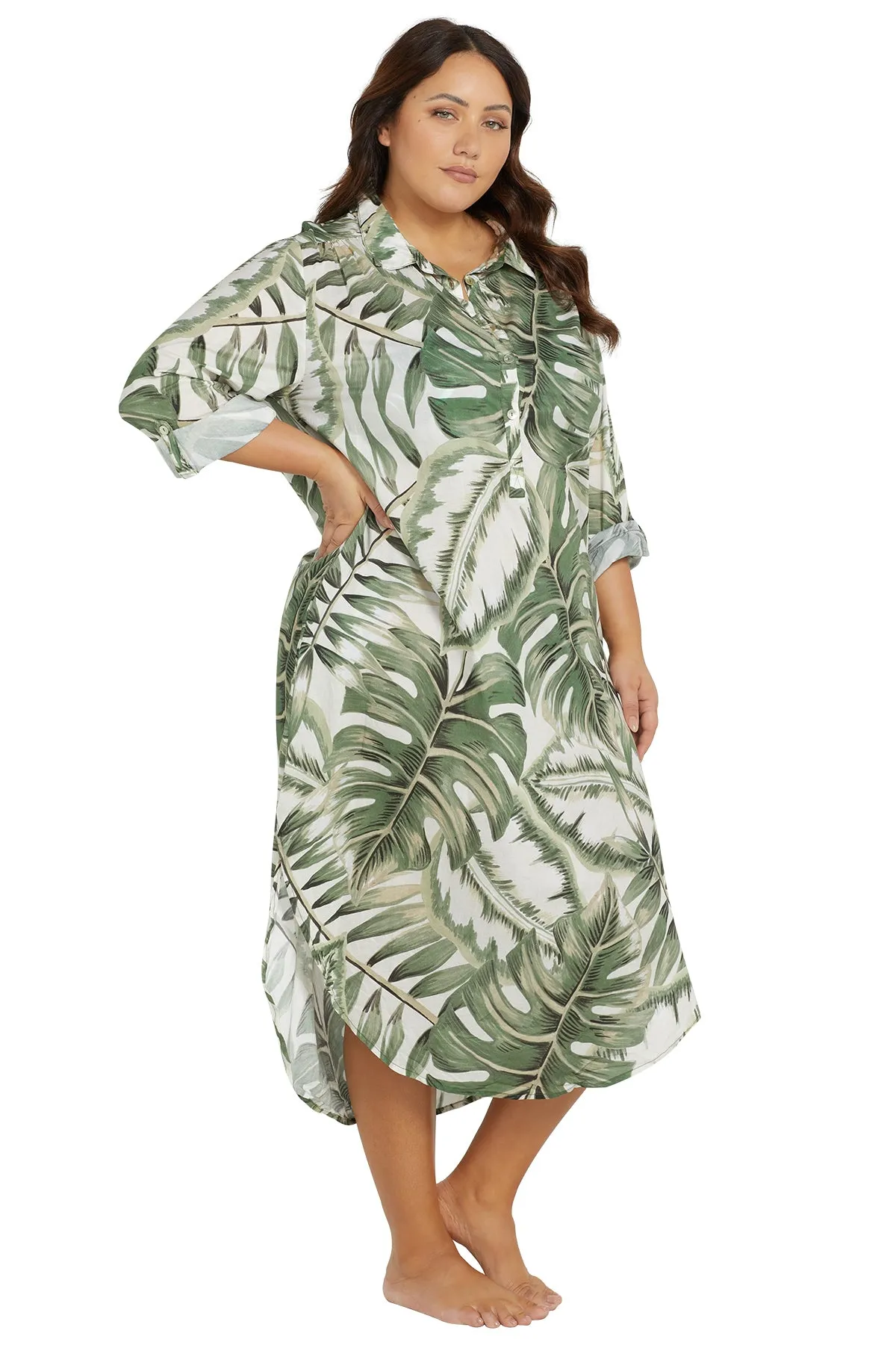 Deliciosa Monteverdi Cotton Beach Maxi Dress