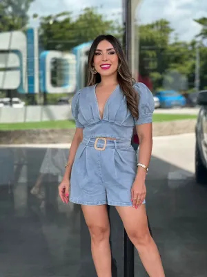 Denim Fashion Short Set