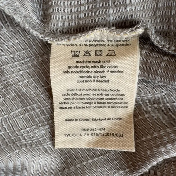 DONNI Sandwash Tan and White Stripe Cardigan Robe Size Large Tall NWT