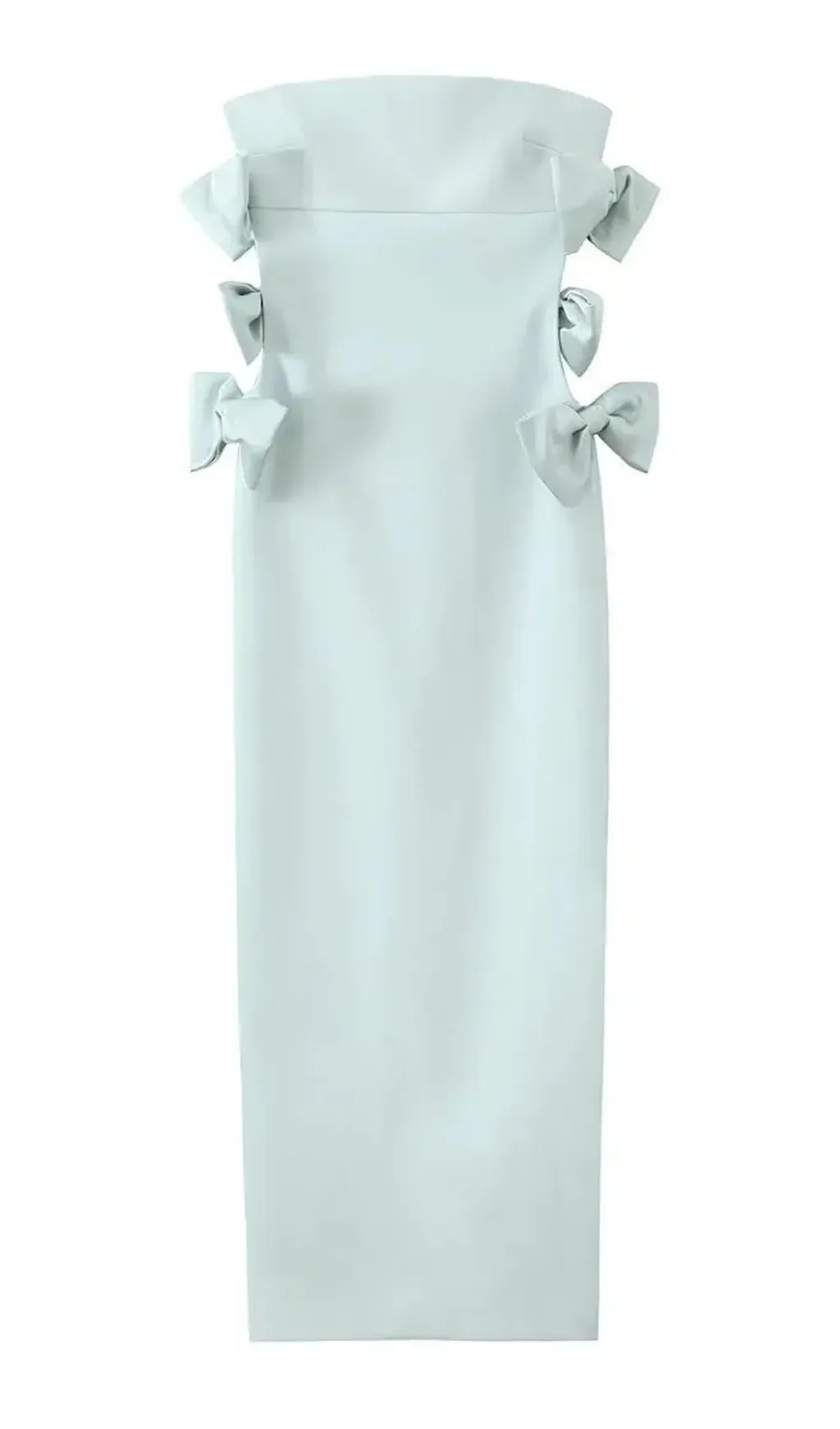 Elegant Strapless Bow Sundress