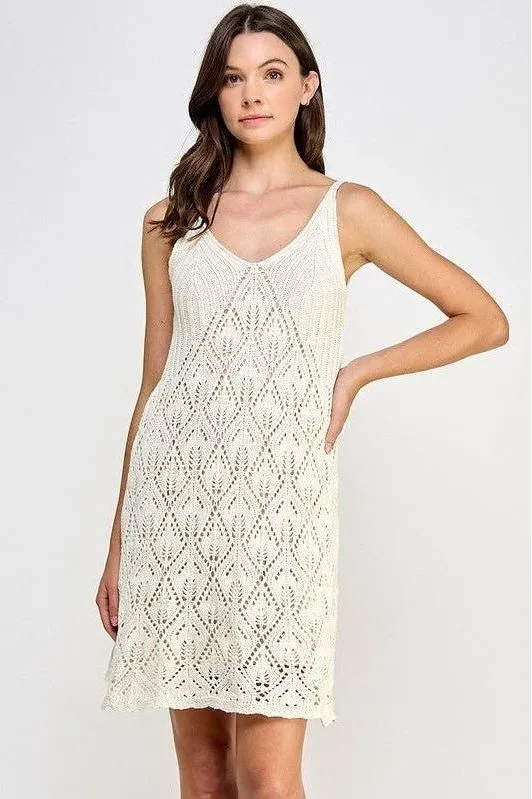 Ellie Crochet Mini Dress