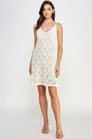 Ellie Crochet Mini Dress
