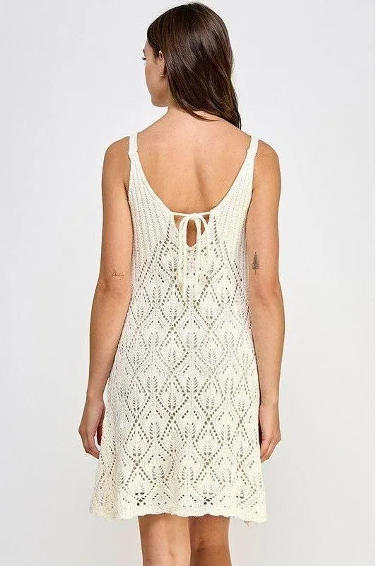Ellie Crochet Mini Dress