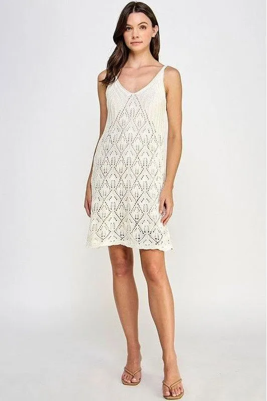 Ellie Crochet Mini Dress