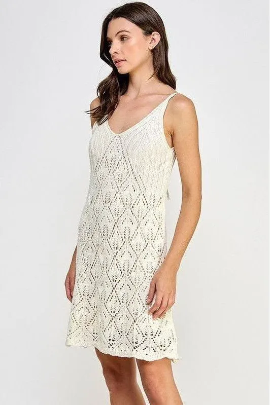 Ellie Crochet Mini Dress