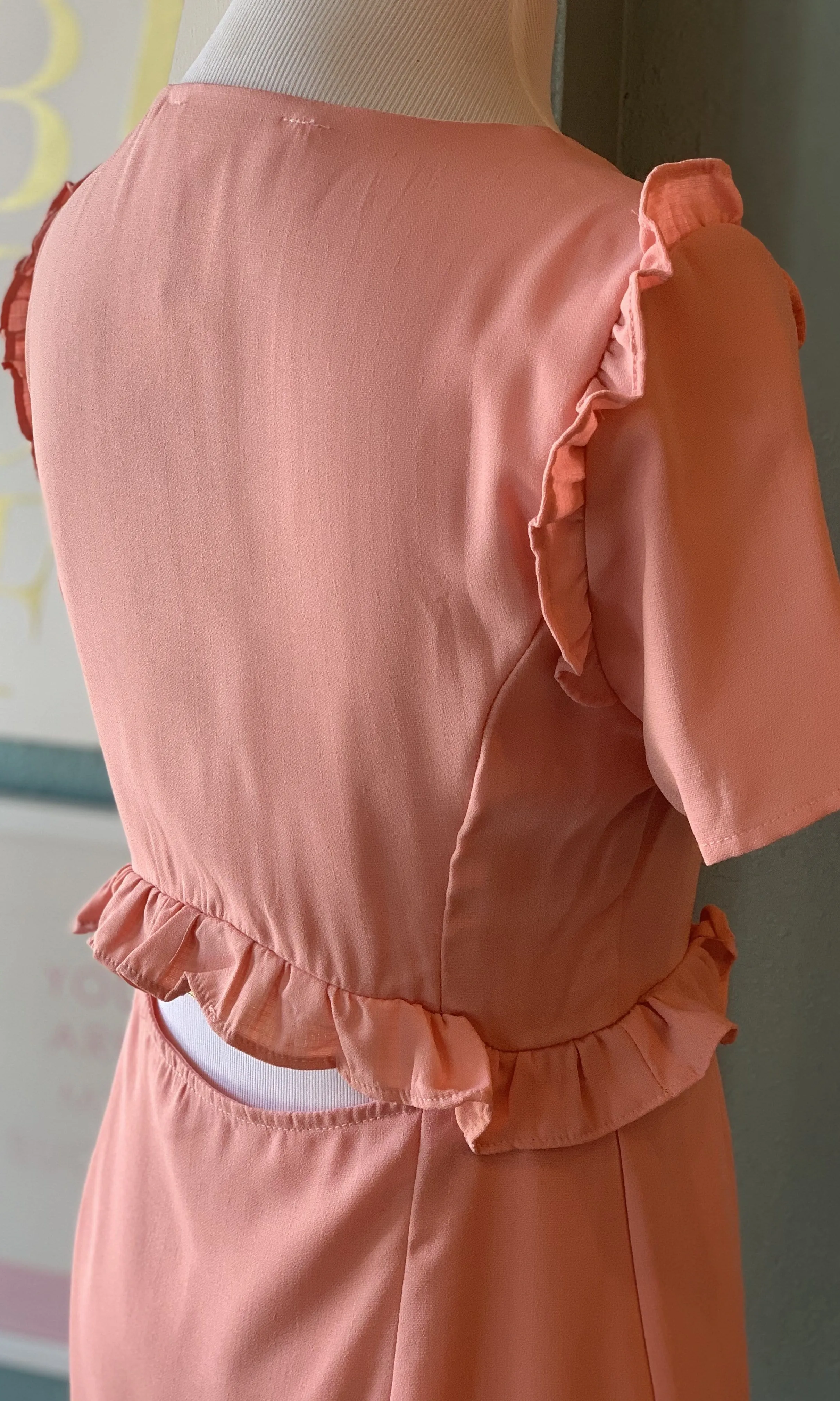 Emmy Pink Keyhole Dress