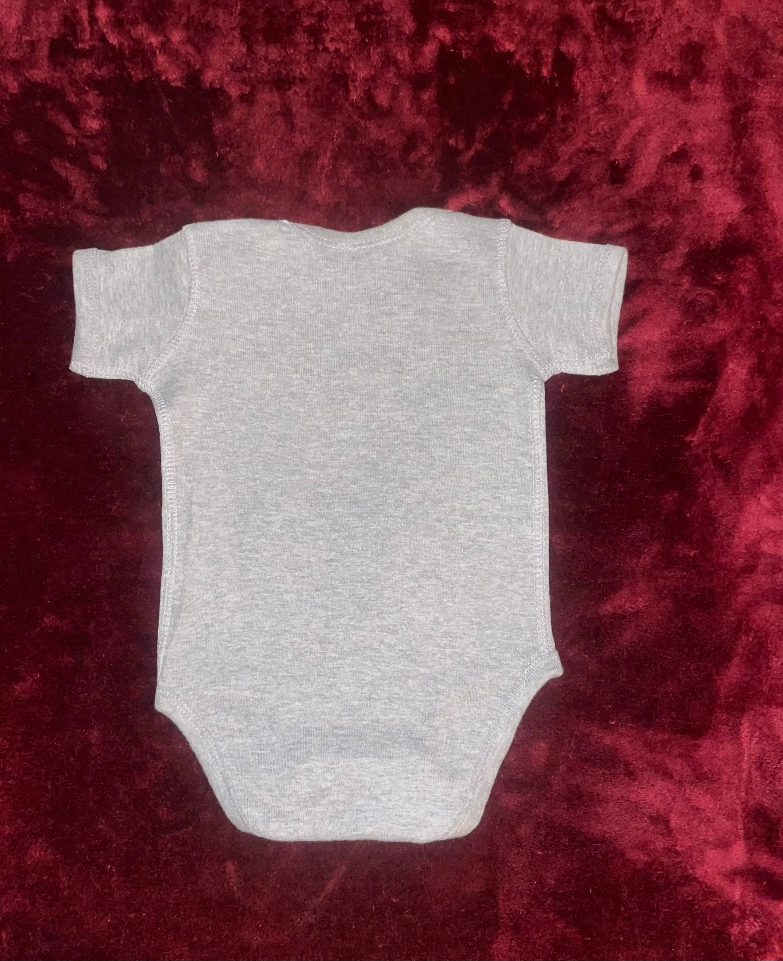 Fallon Aurielle Baby Unisex Signature Onesie (Gray & Neon Pink)
