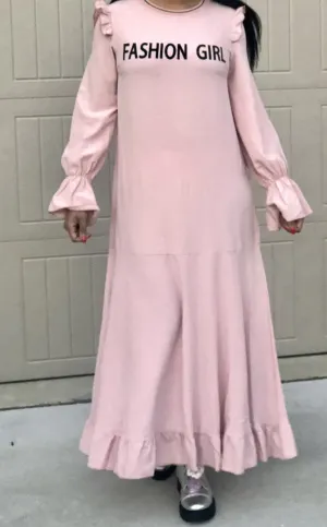 Fashion Girl Ruffled Maxi Dress