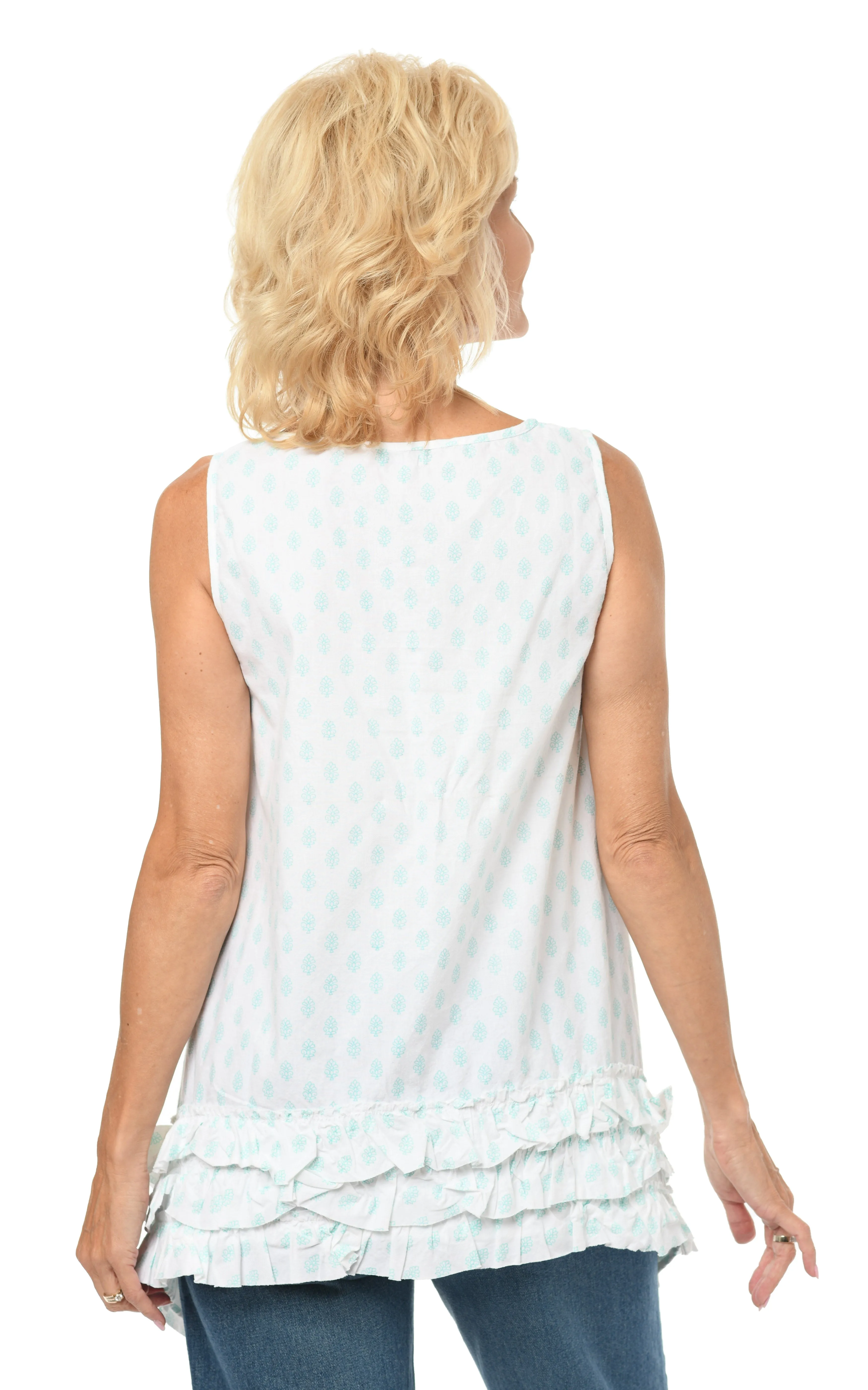 FINAL SALE Lily in Aqua Leaf*