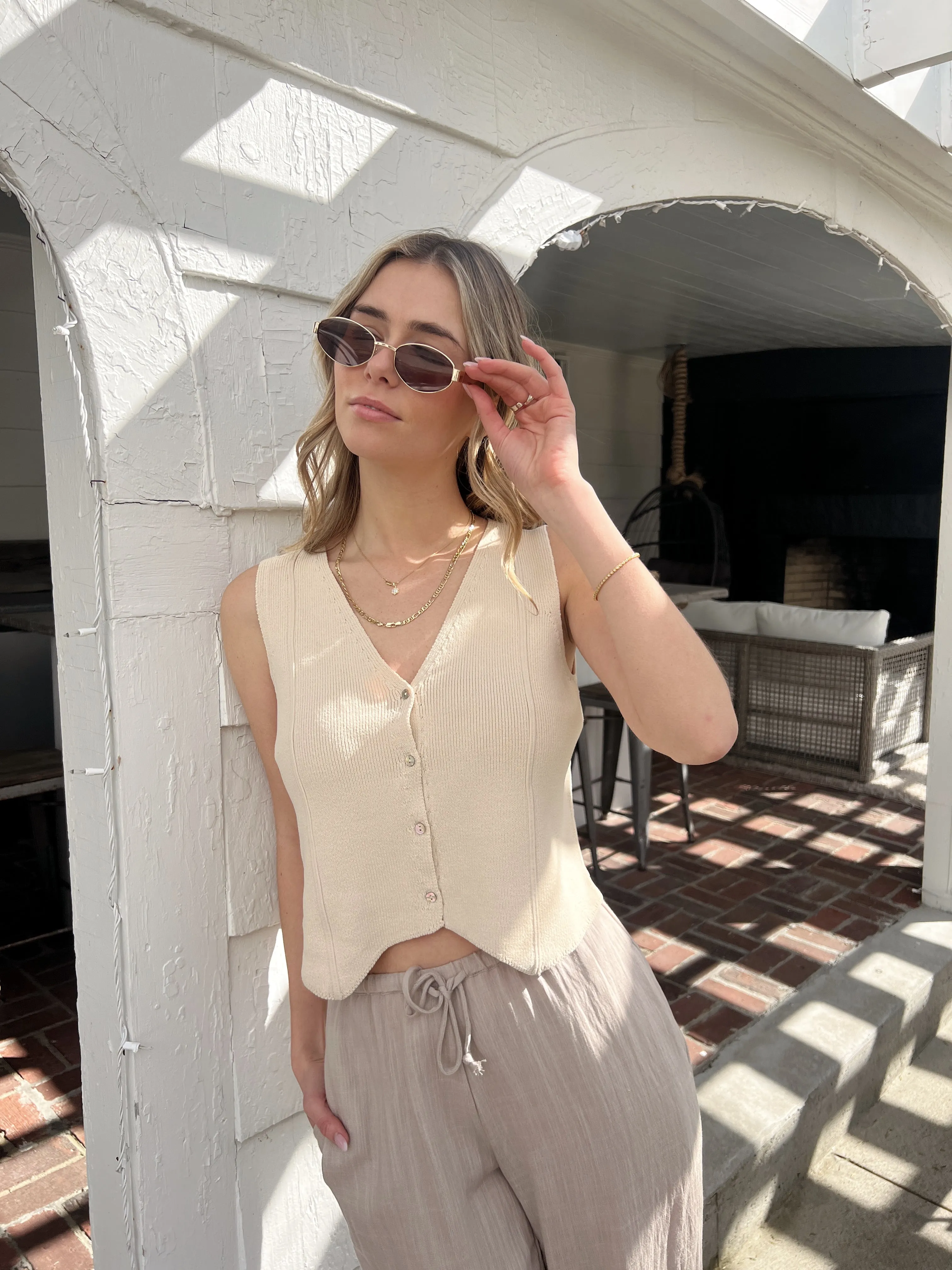 Florian Sweater Vest Top