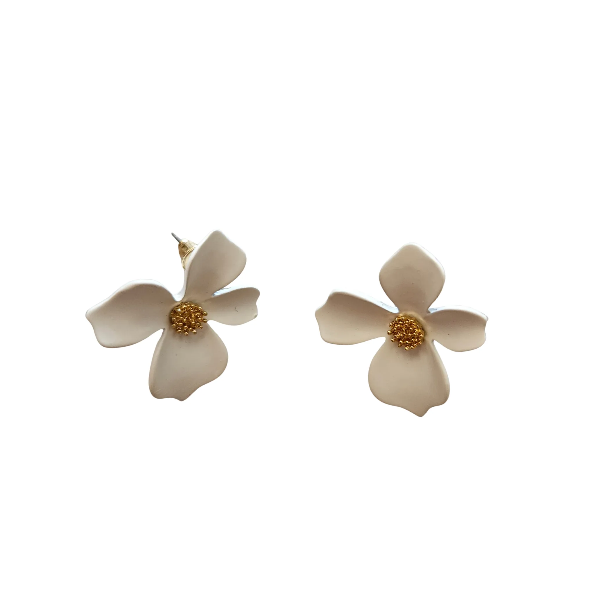 Flower & Leaf Drop Earrings