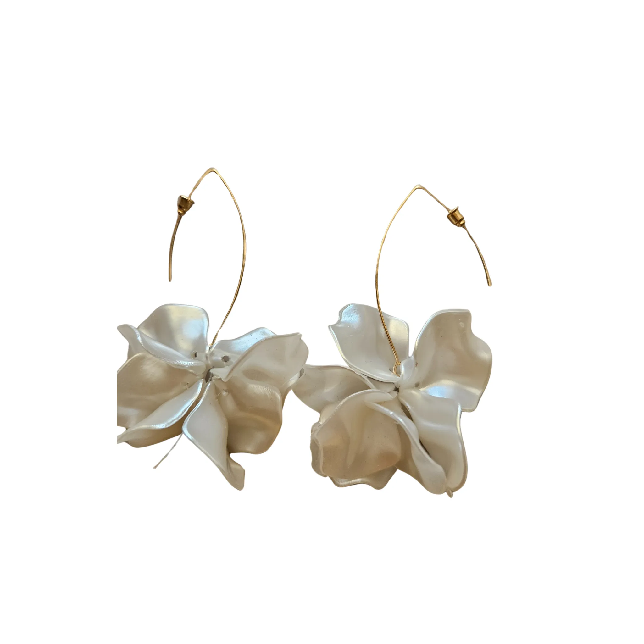 Flower & Leaf Drop Earrings