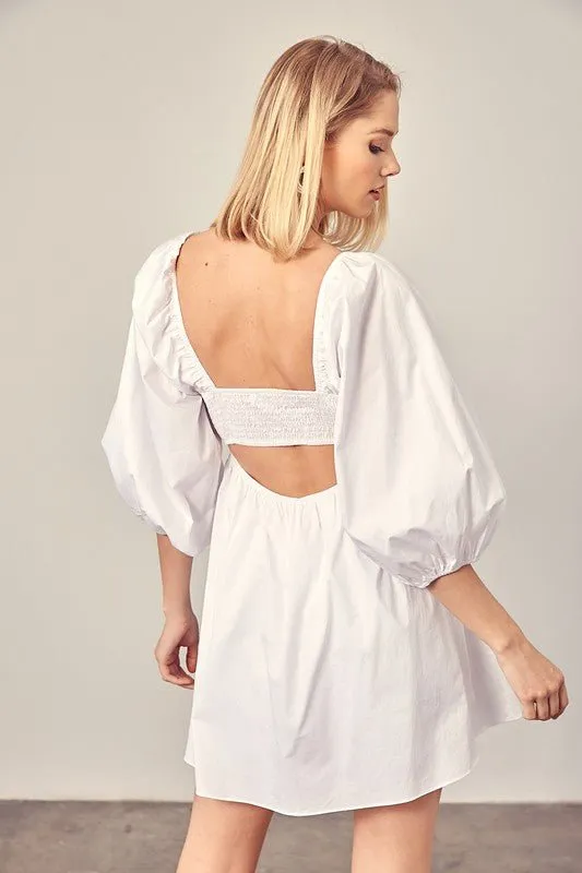 Front Tie Romper Dress