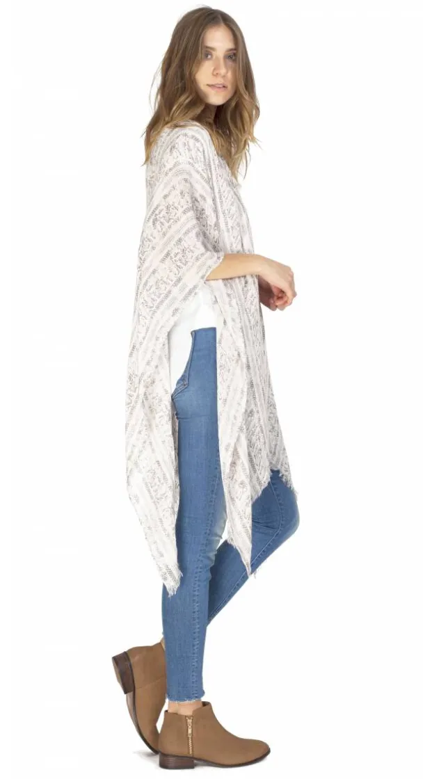 Gentle Fawn Gallery Kimono | Deco Stripe Cream