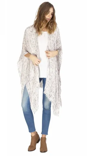 Gentle Fawn Gallery Kimono | Deco Stripe Cream