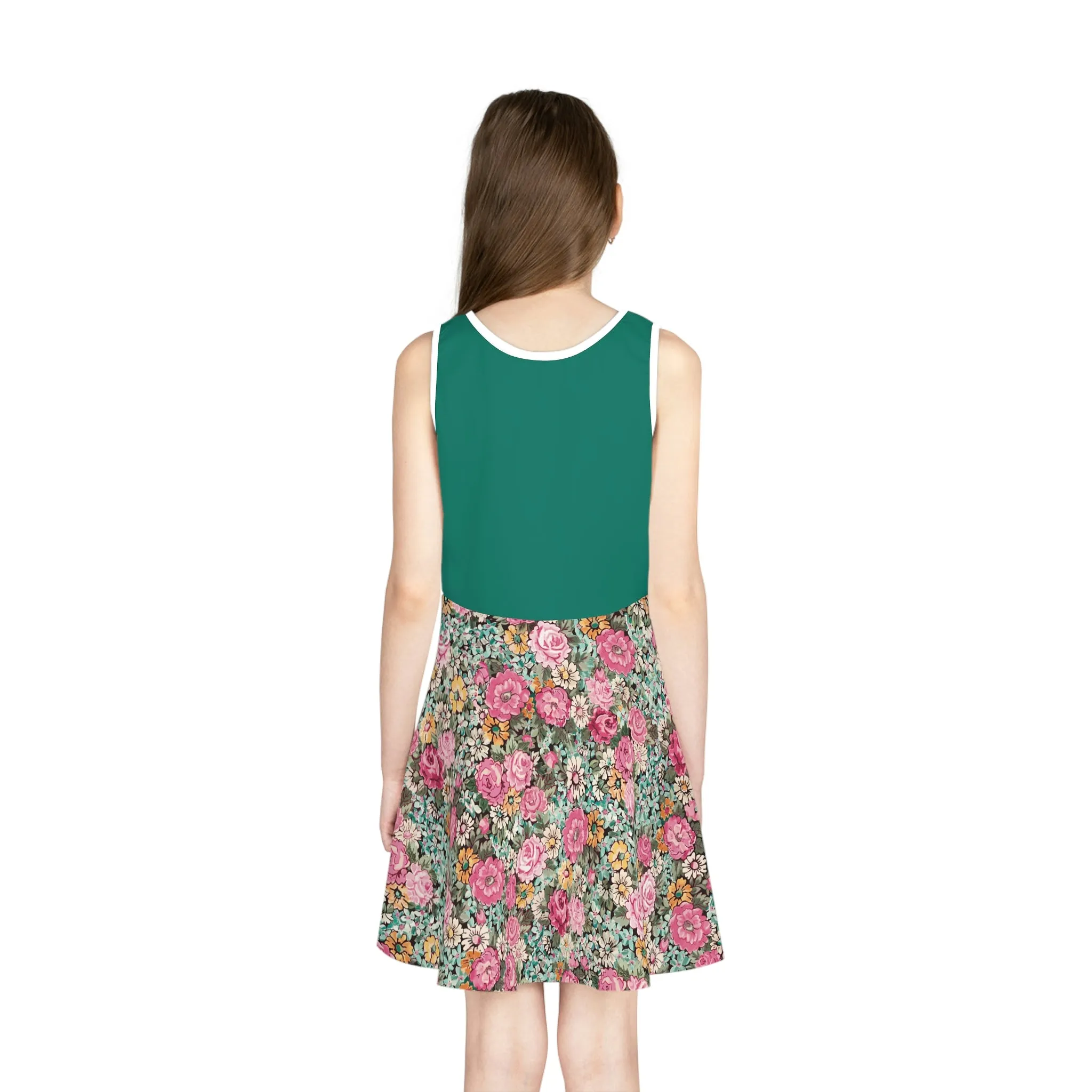 Girls' Sleeveless Sundress (AOP)