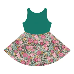 Girls' Sleeveless Sundress (AOP)