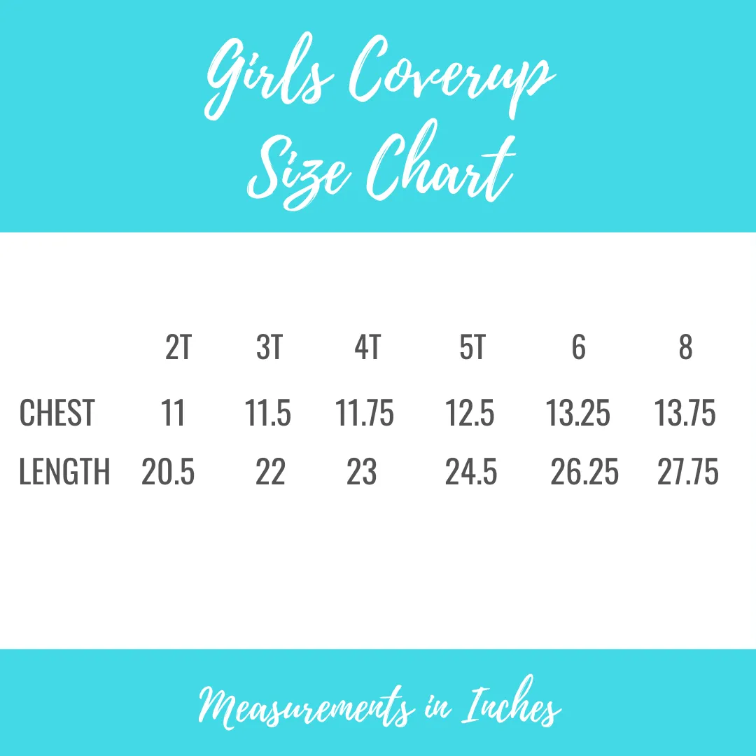 Girls Terry Cover Up - White