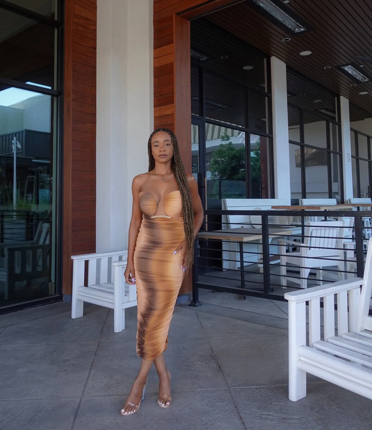 Golden Hour Maxi Dress(Multi Nude)