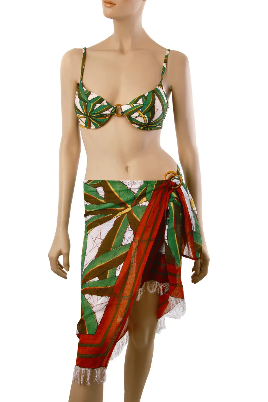 GOTTEX JUNGLE Beige Green Cover Up