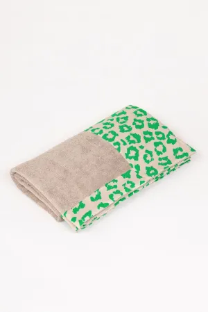 Green Leopard Greige | Head 2 Toe Beach Towel