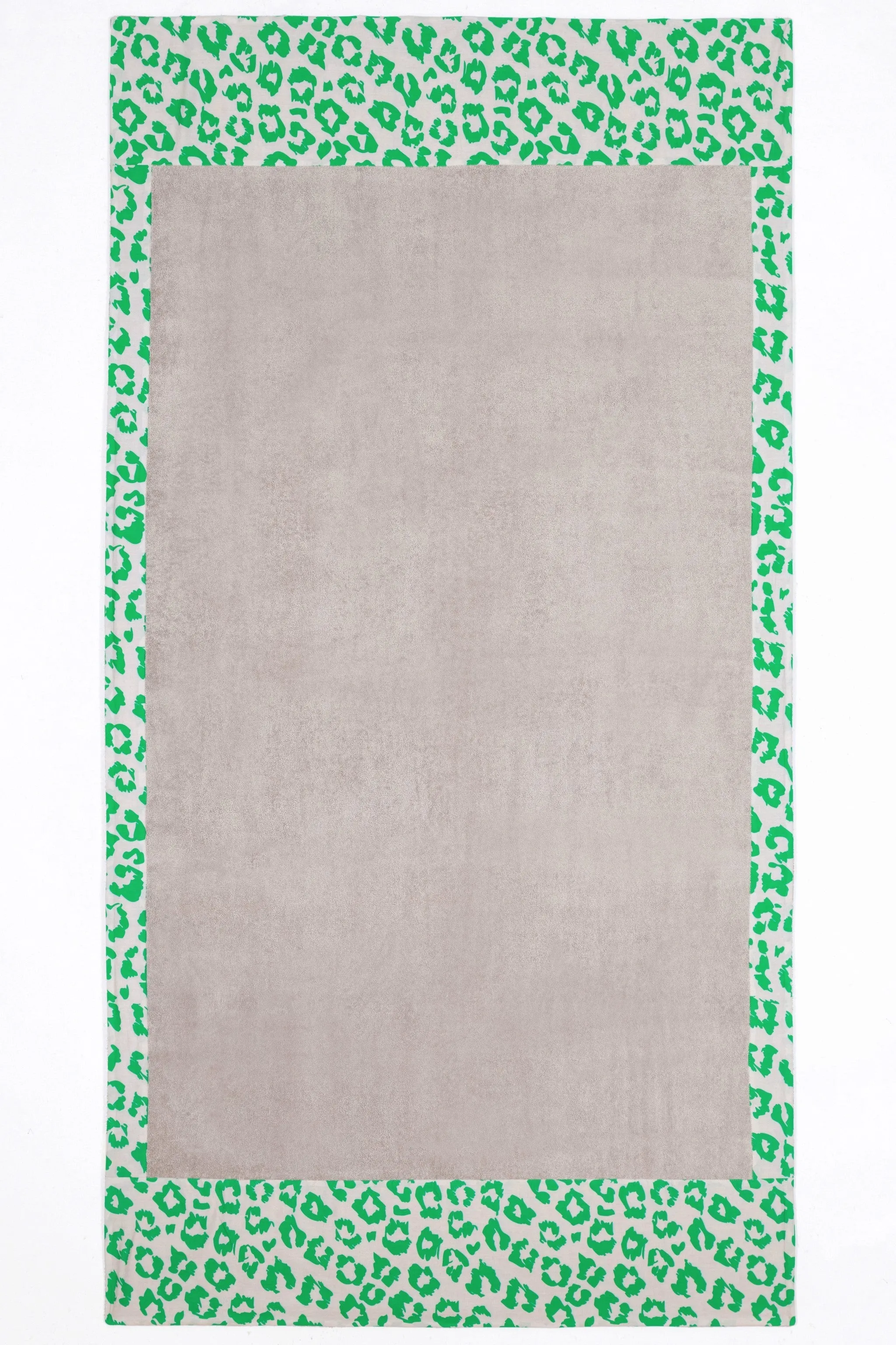 Green Leopard Greige | Head 2 Toe Beach Towel