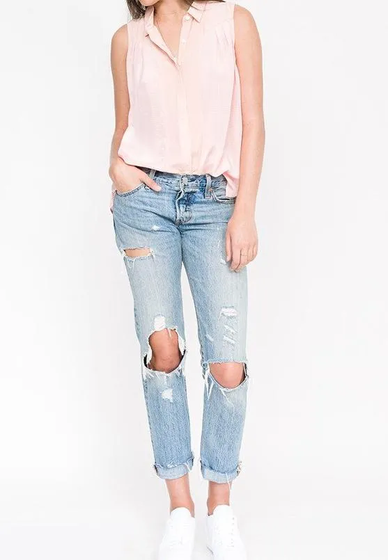 Greta Button Up