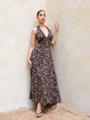 Halter Neck Maxi Dress