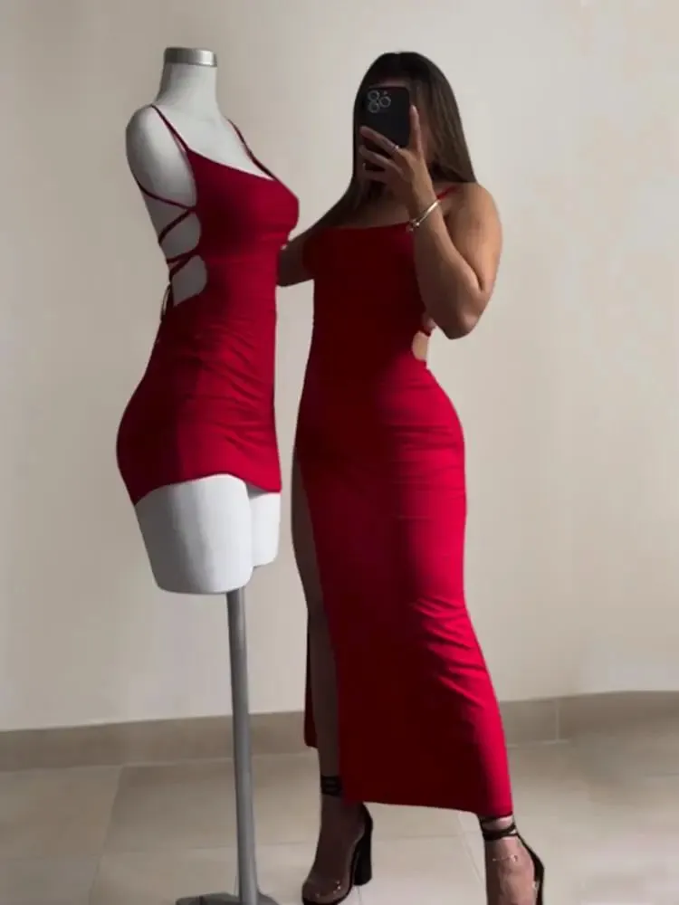 Halter Strap Spice Girl Hip Dress