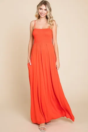 Hazel Blues® |  Culture Code Smocked Cami Maxi Dress with Pockets