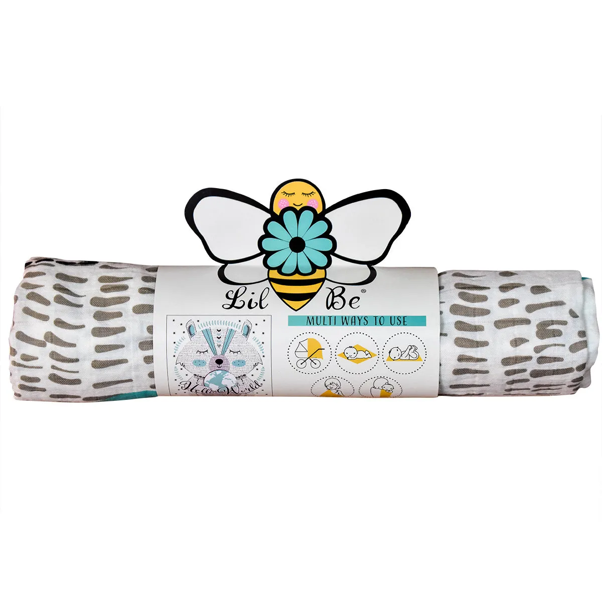 Hello World Organic Muslin Blanket - Wholesale