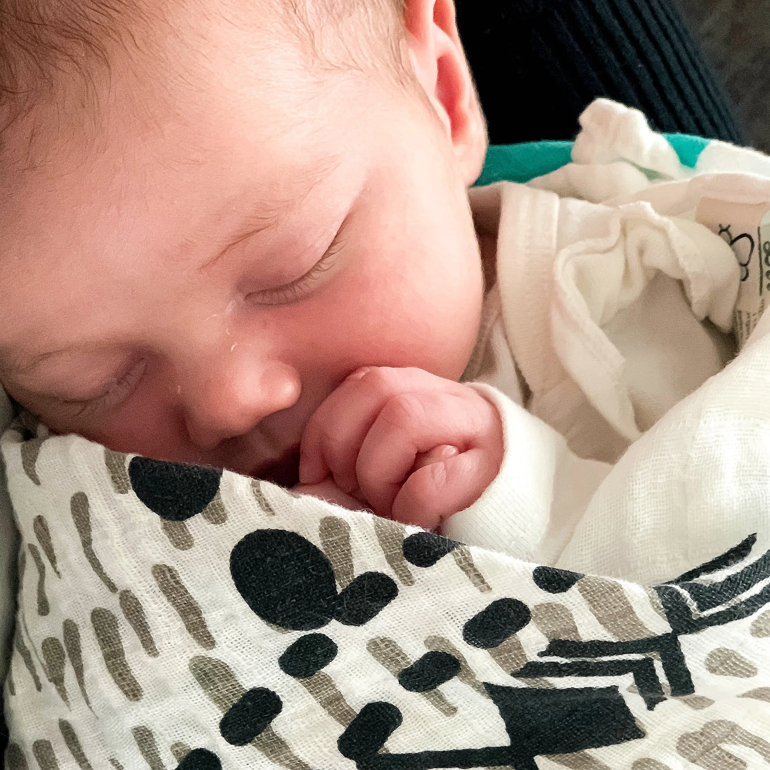 Hello World Organic Muslin Blanket
