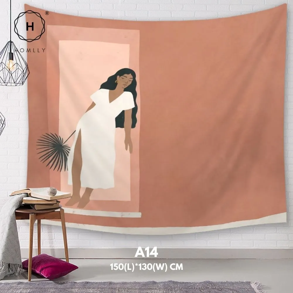 Homlly Mid Century Abstract Wall Hanging Art Tapestries