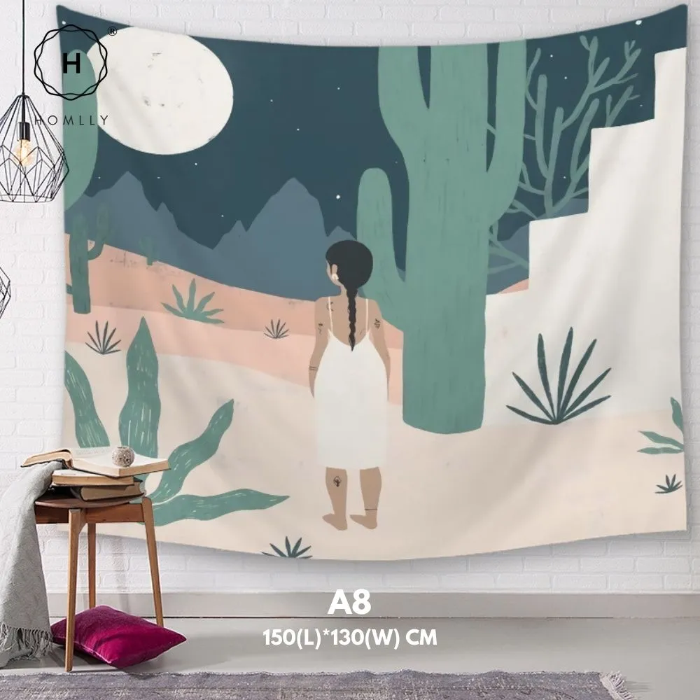 Homlly Mid Century Abstract Wall Hanging Art Tapestries