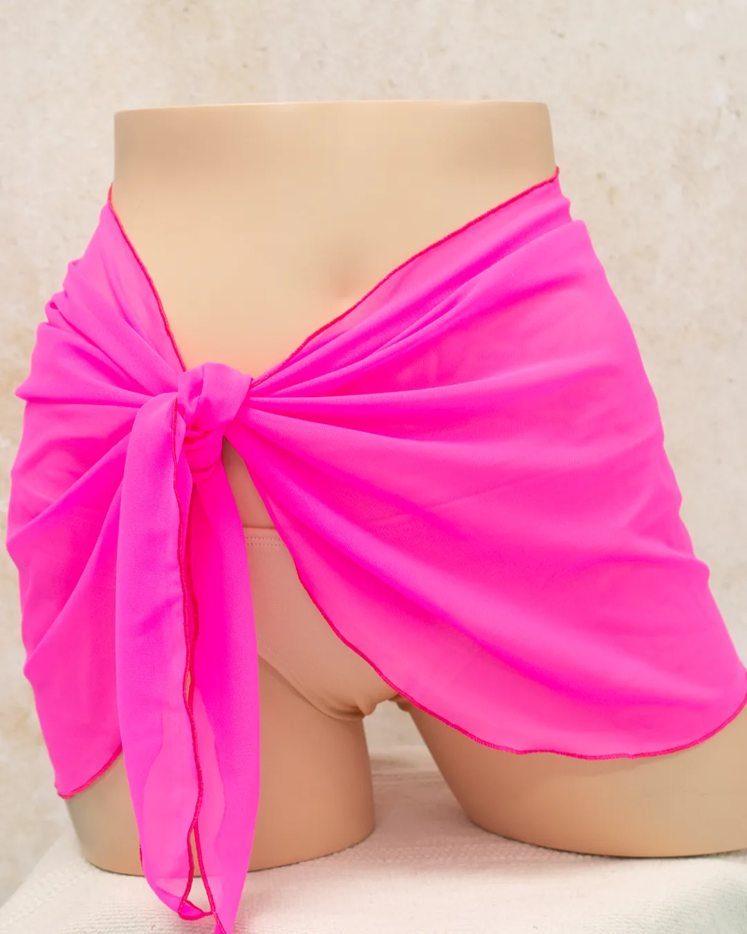 Hot Pink Mesh Sarong