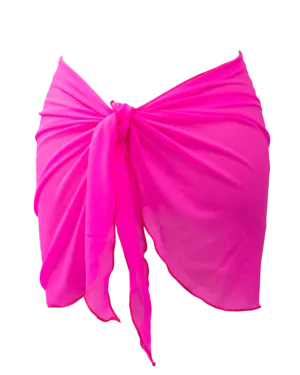 Hot Pink Mesh Sarong