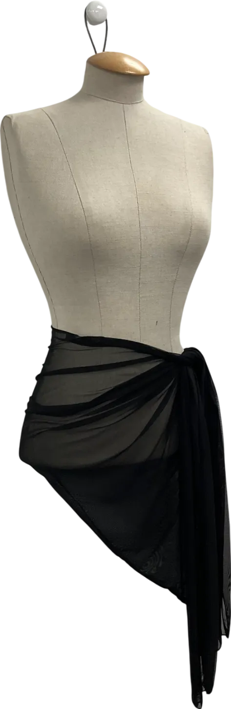 I saw it first Black Mesh Sarong One Size