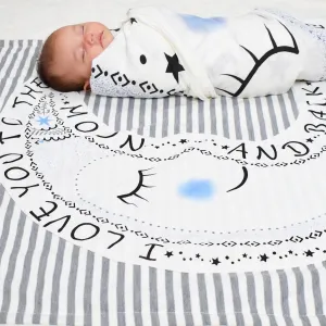 I'm Over the Moon Organic Muslin Blanket