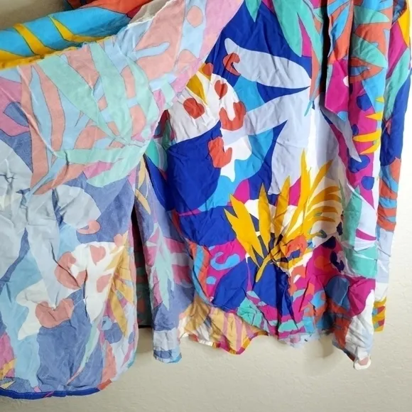J. CREW FACTORY Printed midlength sarong cover-up sz Xl